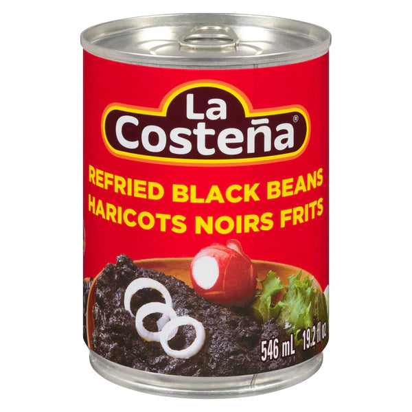LA COSTENA - REFRIED BLACK BEANS 12x546 ML