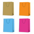 EPC - SOLID COLOUR JUMBO GIFTBAG  BLUE BRIGHT PINK ORANGE GOLD 1UN