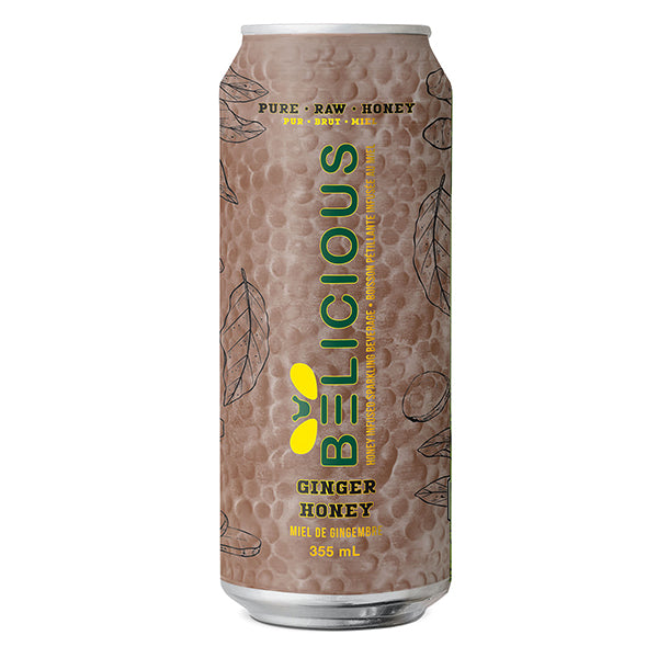 BELICIOUS BEVERAGE - GINGER HONEY 12x355 ML
