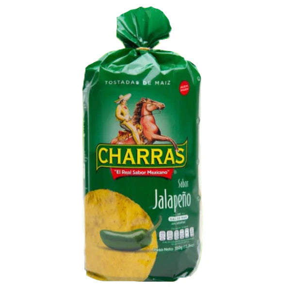 CHARRAS - JALAPENO TOSTADAS 8x350 GR