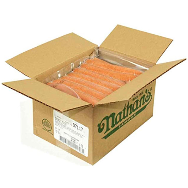 NATHAN'S - BEEF FRANKS 6IN 5-1 (50FANKS) 2X5LB