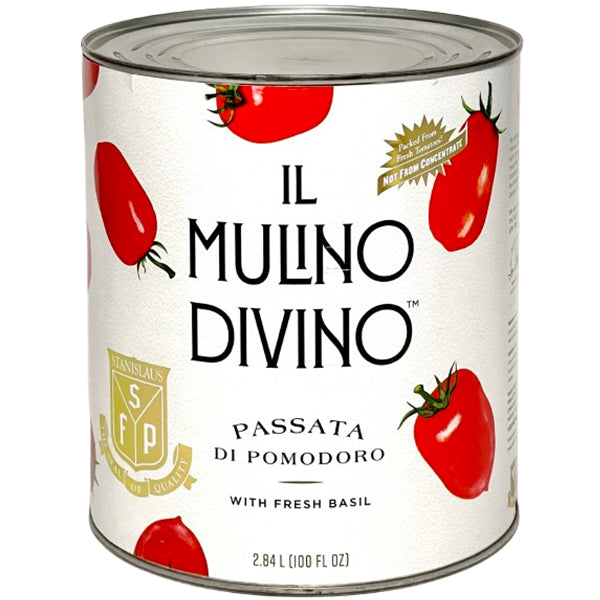 IL MULINO DIVINO - PASSATA DI POMODORO WITH FRESH BASIL 6x100OZ