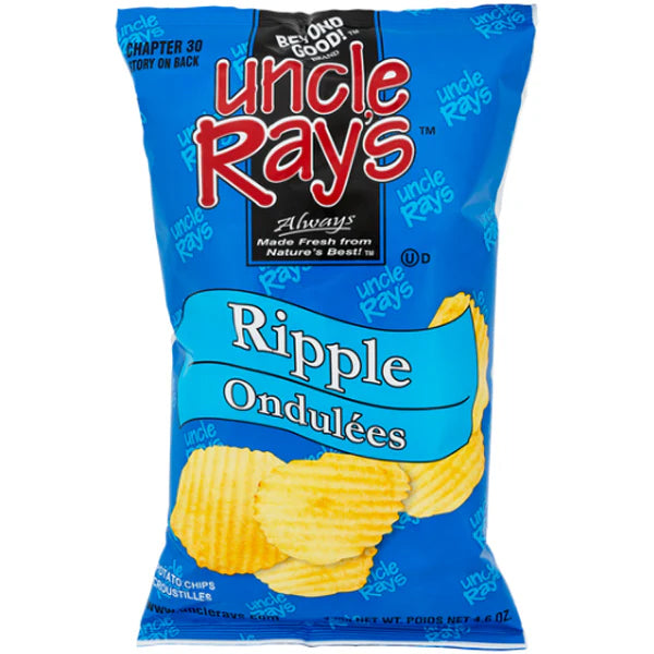 UNCLE RAYS - RIPPLE POTATO CHIPS 10x130 GR