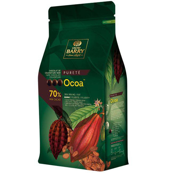 CACAO BARRY - SEMI SWEET COCOA CHOCOLATE 70% 1KG