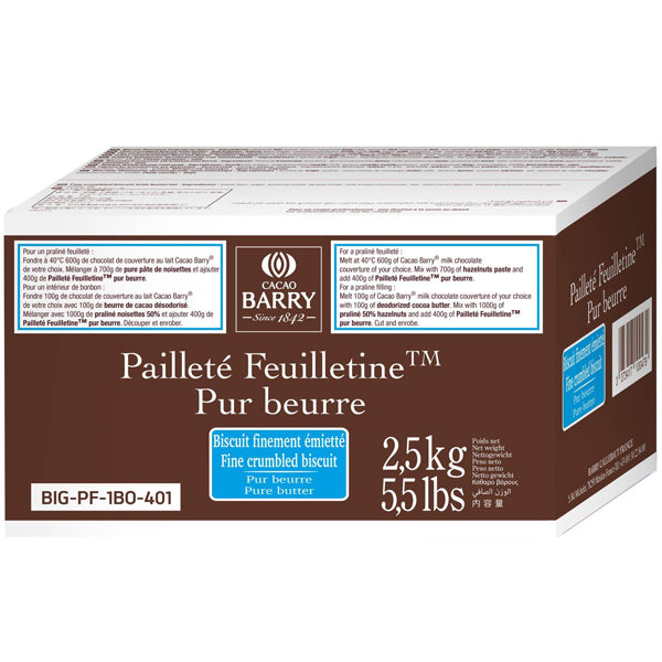 CACAO BARRY - PALLETTE FEUILLETINE 2.5KG