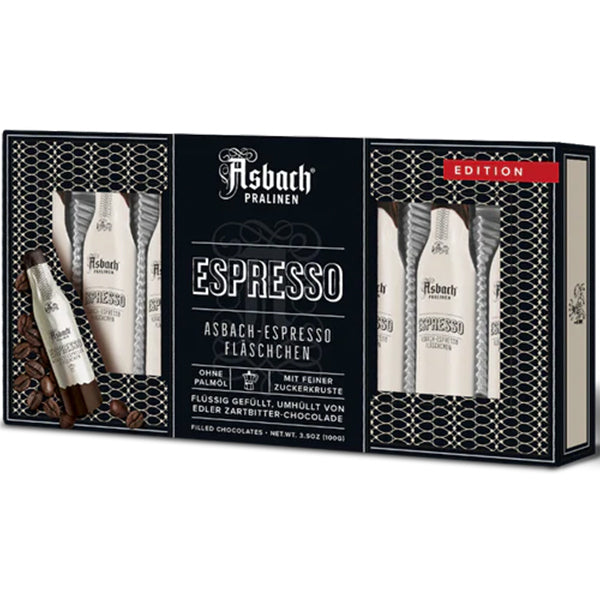 ASBACH - ESPRESSO BOTTLE DARK CHOCOLATE BOX 100GR