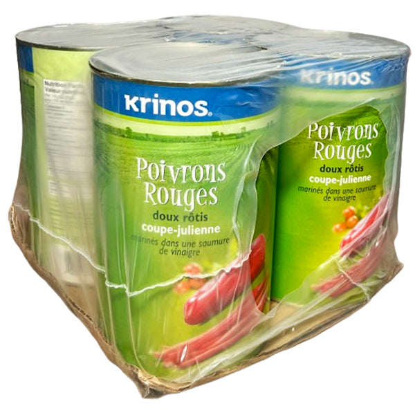 KRINOS - JULIENNE SWEET RED PEPPERS 4x4 KG