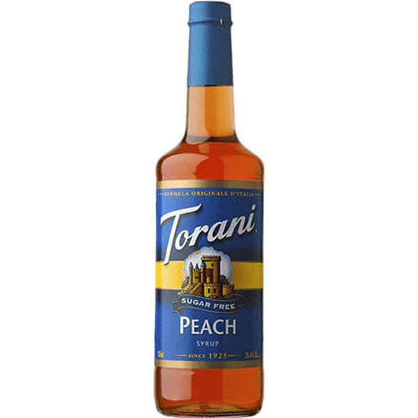 TORANI - SUGAR FREE PEACH SYRUP 4x750 ML