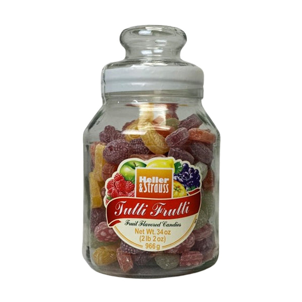 HELLER AND STRAUSS - TUTTI FRUTTI CANDY JAR 966GR