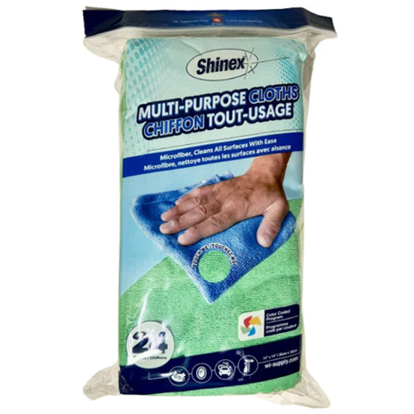 SHINEX - MICROFIBER CLOTH 14x14 8x24 PK