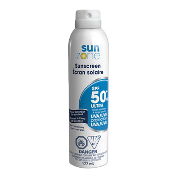 SUN ZONE - SZ SPF50 ULTRA CONTINUOUS CLEAR SPRAY 12x177 ML