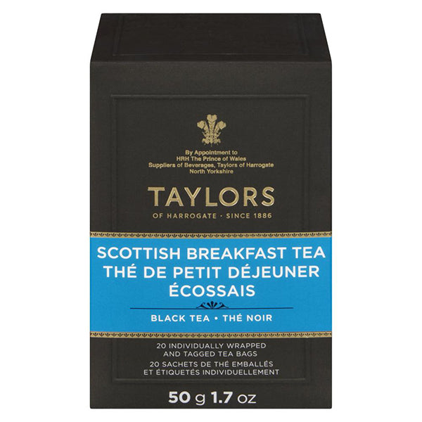TAYLORS OF HARROGATE - SCOTTISH BREAKFAST TEA  50GR 6x20 PK
