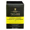 TAYLORS OF HARROGATE - LEMON & GINGER TEA  50GR 6x20 PK
