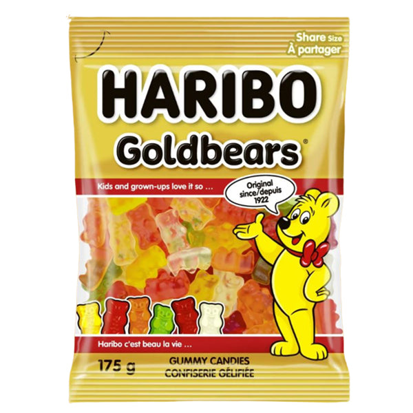 HARIBO - GOLDBEARS GUMMY CANDY 175GR