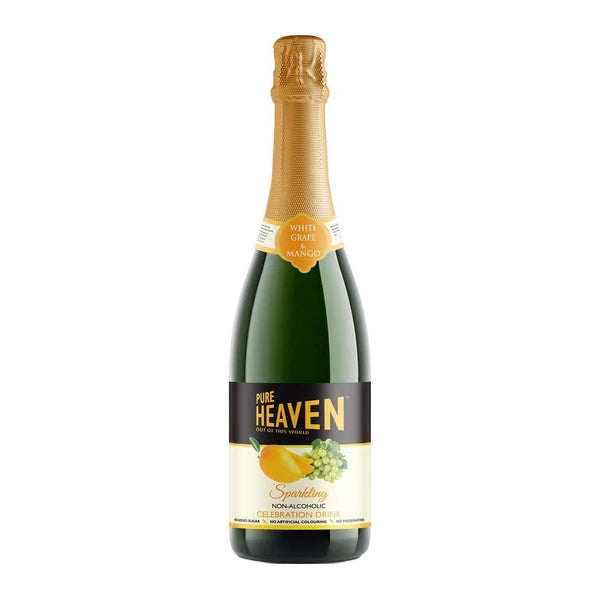 PURE HEAVEN - WHITE GRAPE & MANGO SPARKLING DRINK 750ML
