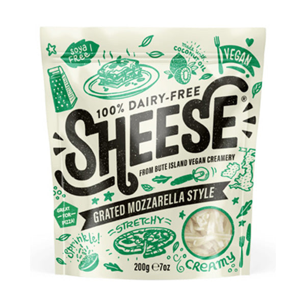 SHEESE - CHEESE GRATED VEGAN MOZZARELLA 200GR