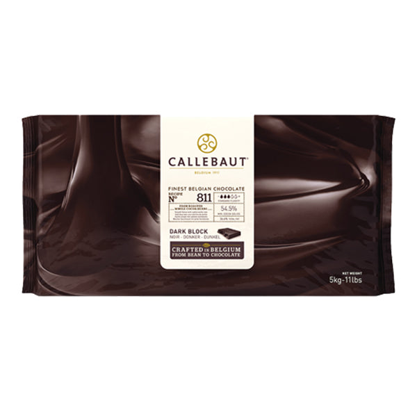 CALLEBAUT - DARK COUVERTURE 54% BLOCKS 811-NV-132 5KG