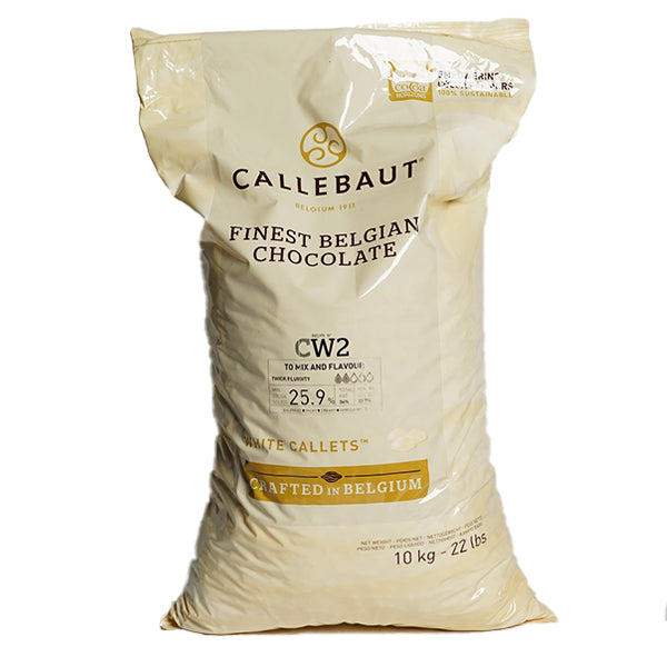 CALLEBAUT - WHITE CHOCOLATE CALLETS 2x10 KG