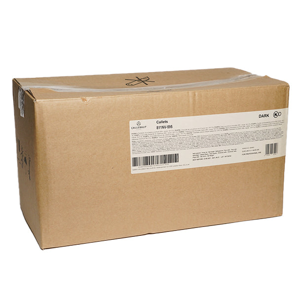 CALLEBAUT - 54.5% SEMI SWEET CHOCOLATE CALLETS 811-NV-595 2x10 KG