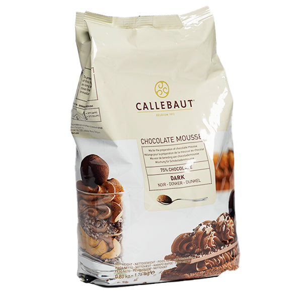 CALLEBAUT - DARK CHOCOLATE MOUSSE POWDER 10x0.8 KG