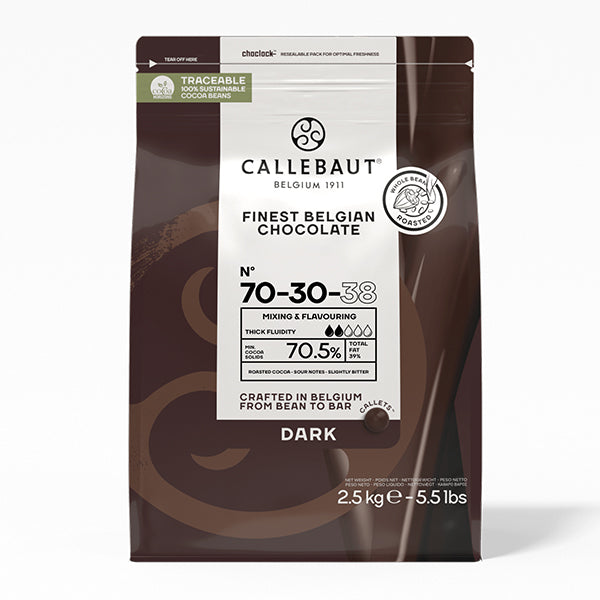 CALLEBAUT - SEMI SWEET CHOCOLATE CALLETS 8x2.5 KG