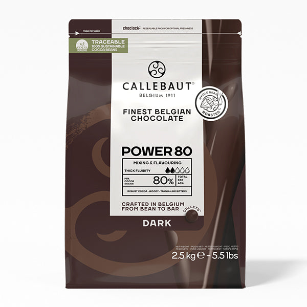 CALLEBAUT - DARK CHOCOLATE POWER 80 2.5KG