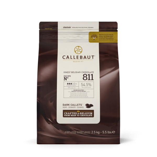 CALLEBAUT - FINEST BELGIAN SW CHOCOLATE CALLETS 811-CAU-76 2.5KG