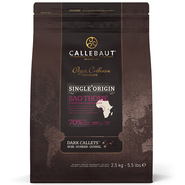 CALLEBAUT - DARK ORIGIN CHOCOLATE- SAO THOME 2.5KG
