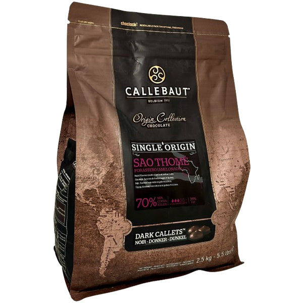 CALLEBAUT - DARK ORIGIN CHOCOLATE- SAO THOME 2.5KG