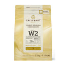 CALLEBAUT - WHITE CHOCOLATE CALLETS W2CAU-76 2.5KG
