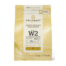 CALLEBAUT - WHITE CHOCOLATE CALLETS W2CAU-76 2.5KG