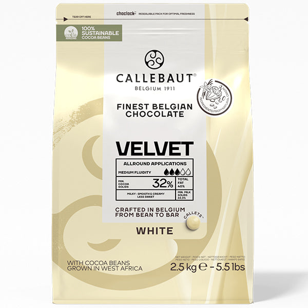CALLEBAUT - WHITE CHOCOLATE VELVET 8x2.5 KG