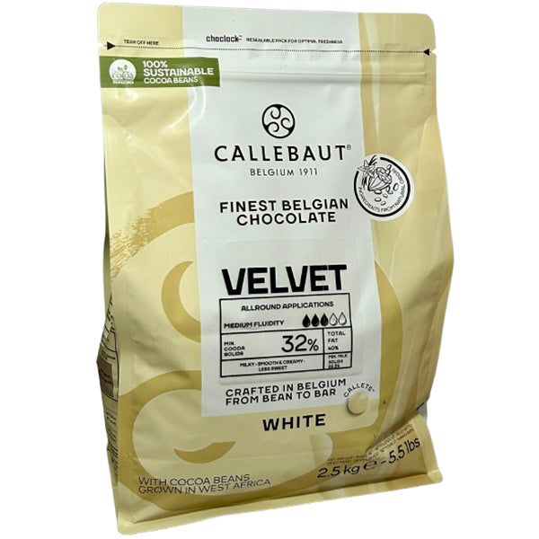 CALLEBAUT - WHITE CHOCOLATE VELVET 2.5KG