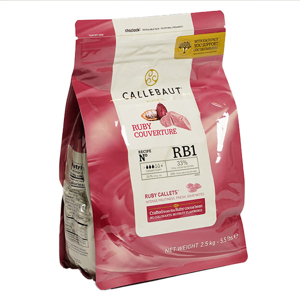 CALLEBAUT - RUBY COUVERTURE 2.5KG