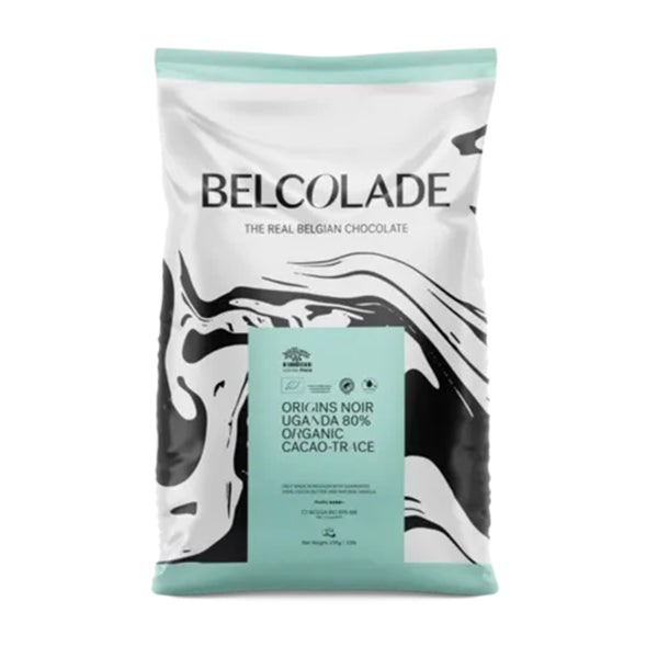 BELCOLADE - 80% UGANDA CHOCOLATE DROPS 1KG
