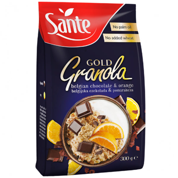 SANTE - GRANOLA BELGIAN CHOCOLATE & ORANGE ORGANIC 350G