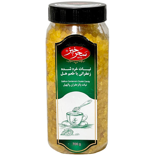 SAHARKHIZ - SAFFRON CARDAMOM CRYSTALLIZED SUGAR 500GR