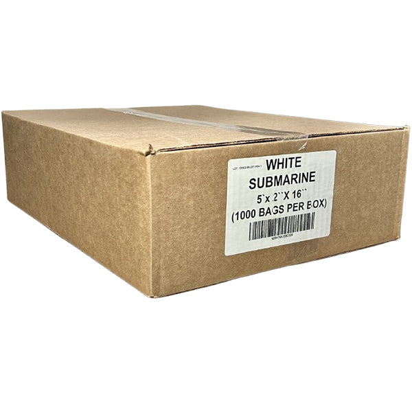 MPC PAPER - WHITE SUB BAGS 5X2X16 1000EA