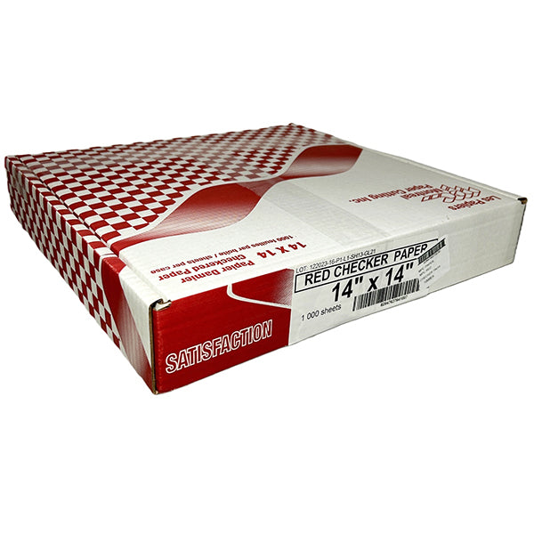 MPC PAPER - JB RED CHECKER 14X14 1000EA