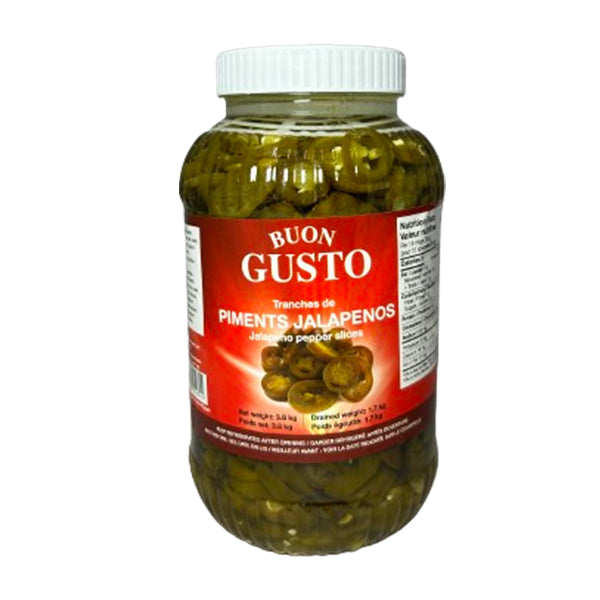 BUON GUSTO - JALAPENO PEPPER SLICES 4LT