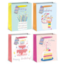 EPC - BIRTHDAY CAKE GIFTBAG LARGE 4STYLES 1 UN