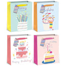 EPC - BIRTHDAY CAKE GIFTBAG LARGE 4STYLES 1 UN