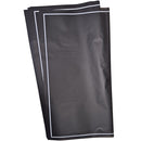 HAN SU - 20PC BLACK W/ WHITE SMALL EDGE  WRAPPING PAPER 57x57 CM
