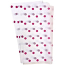 HAN SU - 20PC WHITE W/ RED POLKA DOTS  WRAPPING PAPER 57x57 CM
