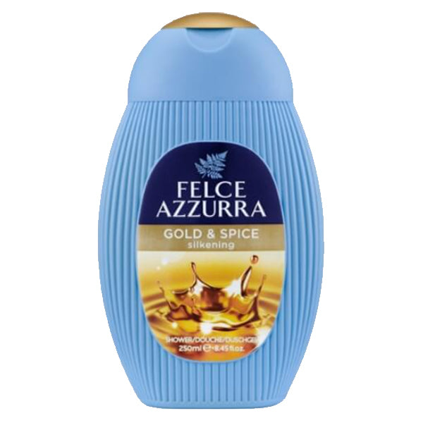 FELCE AZZURRA - GOLD AND SPICE SILKENING SHOWER GEL 250ML