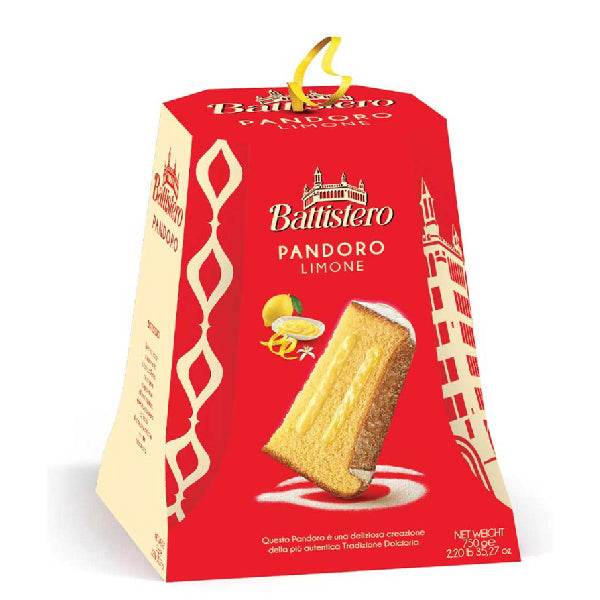 BATTISTERO - PANDORO 100% BUTTER WITH LEMON CREAM 750GR