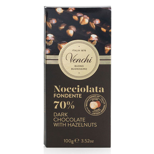 VENCHI - 70% EXTRA DARK HAZELNUT 100GR