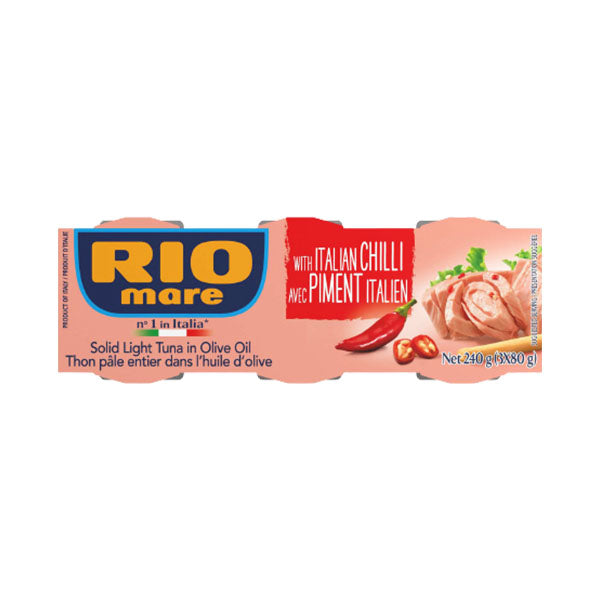 RIO MARE - TUNA & CHILLI IN OIL 3x80 GR