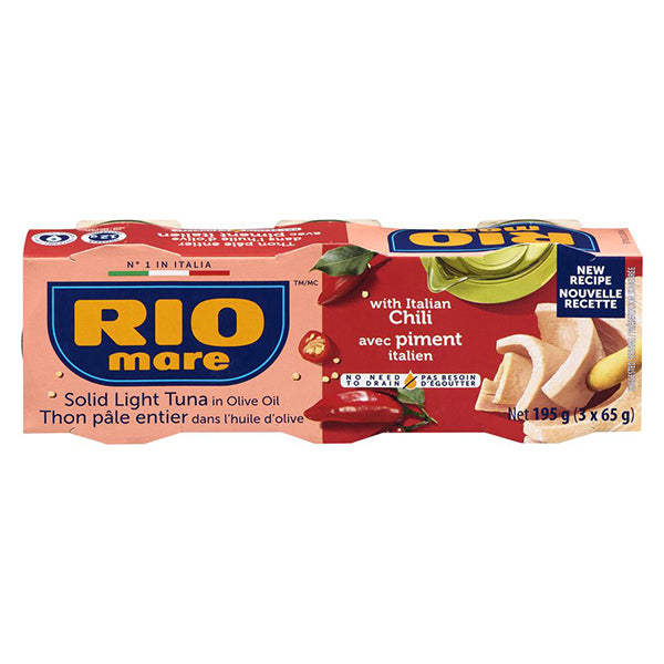 RIO MARE - TUNA & CHILLI IN OIL 24x3x65 GR