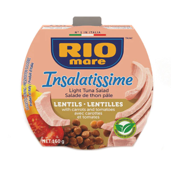 RIO MARE - INSALATISSIME LENTILS 18x160 GR
